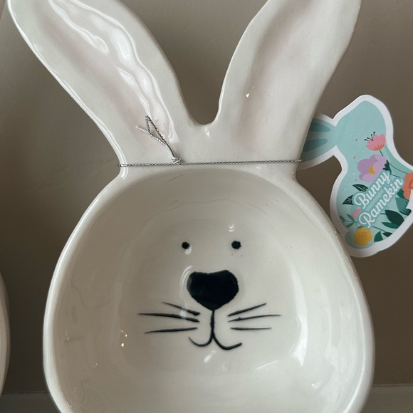 Easter Bunny Ears Ramekins Measuring Cups Bundle Adorable Bunnies Ceramic - Picture 5 of 8